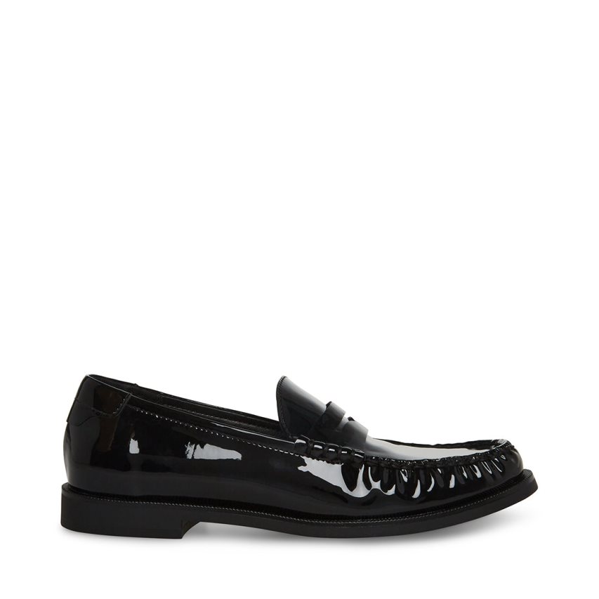 Loafers Steve Madden Emmet Charol Mujer Negras | ES NB3E16